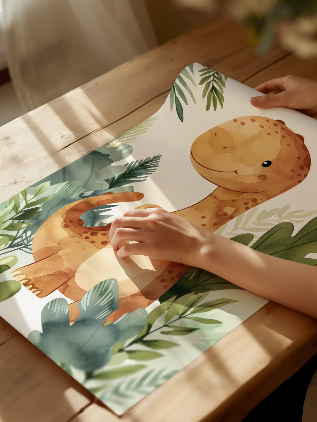 Dinozaur Paweł - Plakat dla dzieci