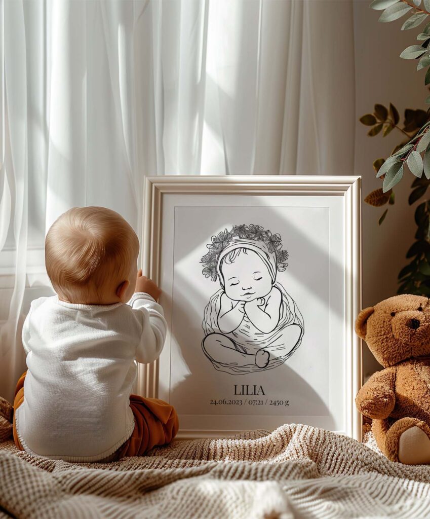 metryczki dla dzieci i noworodkow na chrzest prezent moomi